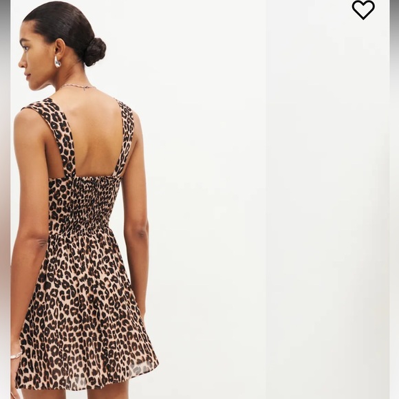New Reformation Taiga Leopard Print Mini Dress - Picture 5 of 15